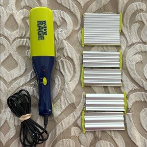 Wave Rage Hair Crimper with Interchangeable Plates